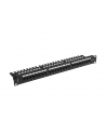 LANBERG Patch panel 24 port 1U 19 '' kat.6A UTP z organizerem kabli czarny - nr 2