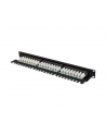 LANBERG Patch panel 24 port 1U 19 '' kat.6A UTP z organizerem kabli czarny - nr 5