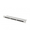 LANBERG patch panel 24 port 1U cat.6A UTP black with cable organizer - nr 1