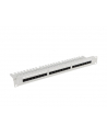 LANBERG patch panel 24 port 1U cat.6A UTP black with cable organizer - nr 2