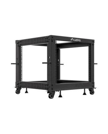 LANBERG Open rack 19 '' 9U 600x600-1100 regulowany czarny