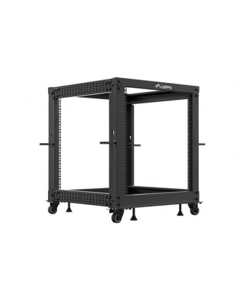 LANBERG Open rack 19 '' 12U 600x600-1100 regulowany czarny