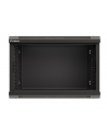 LANBERG Szafa instalacyjna wisząca 19 '' 6U/540x350 flat pack czarna drzwi przeszklone - nr 5