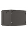 LANBERG Szafa instalacyjna wisząca 19 '' 6U/540x350 flat pack czarna drzwi przeszklone - nr 6