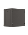 LANBERG Szafa instalacyjna rack wisząca 19 '' 9U 540x350 czarna drzwi przeszklone flat pack - nr 10