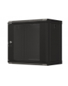 LANBERG Szafa instalacyjna rack wisząca 19 '' 9U 540x350 czarna drzwi przeszklone flat pack - nr 11