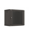 LANBERG Szafa instalacyjna rack wisząca 19 '' 9U 540x350 czarna drzwi przeszklone flat pack - nr 12