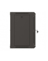LANBERG Szafa instalacyjna rack wisząca 19 '' 9U 540x350 czarna drzwi przeszklone flat pack - nr 2