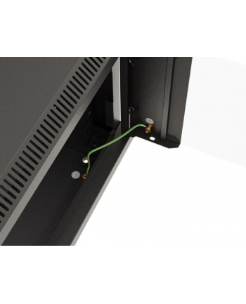 LANBERG Szafa instalacyjna rack wisząca 19 '' 9U 540x350 czarna drzwi przeszklone flat pack