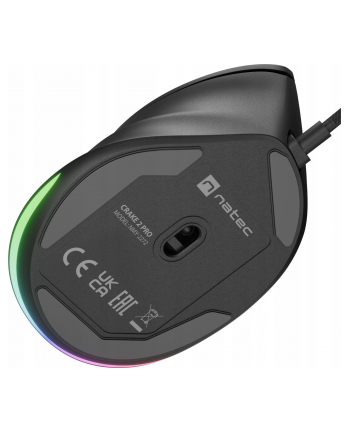 NATEC mysz wertykalna crake 2 pro 12800dpi programowalna optyczna czarna