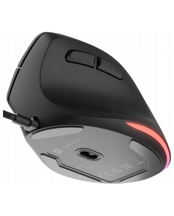 NATEC mysz wertykalna crake 2 pro 12800dpi programowalna optyczna czarna