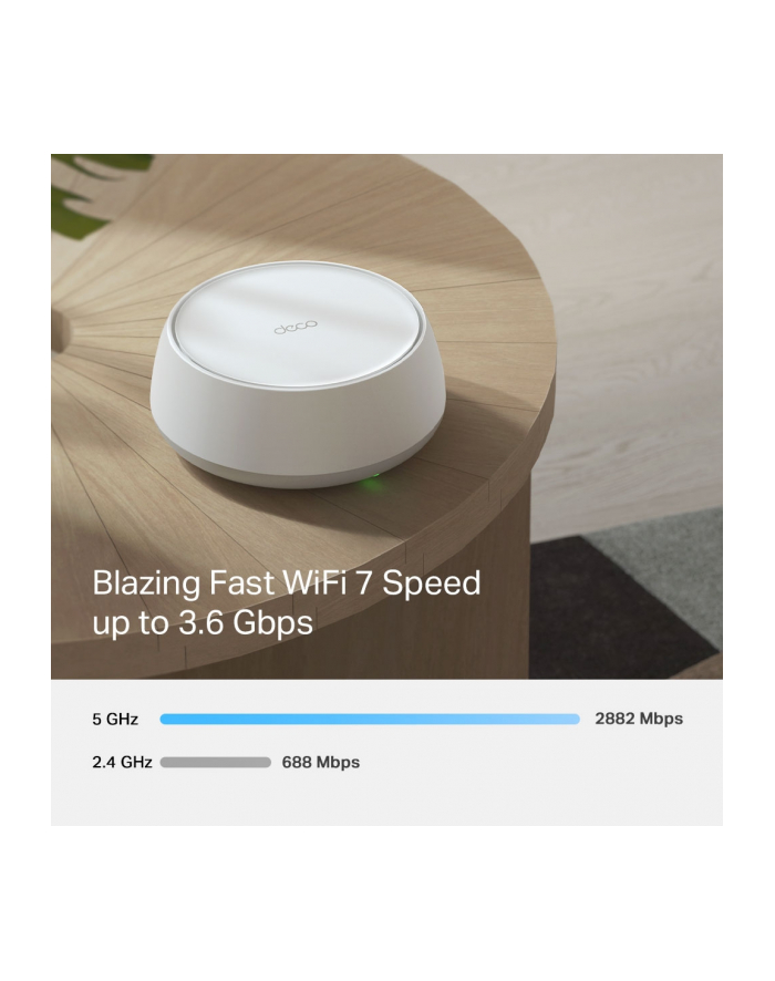 TP-LINK BE3600 Whole Home Mesh Wi-Fi 7 Unit 688 Mbps at 2.4 GHz + 2880 Mbps at 5 GHz główny