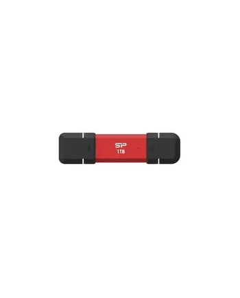 silicon power computer ' communicat SILICON POWER DS72 1TB External SSD USB-A USB-C 1050/850MB/s Red