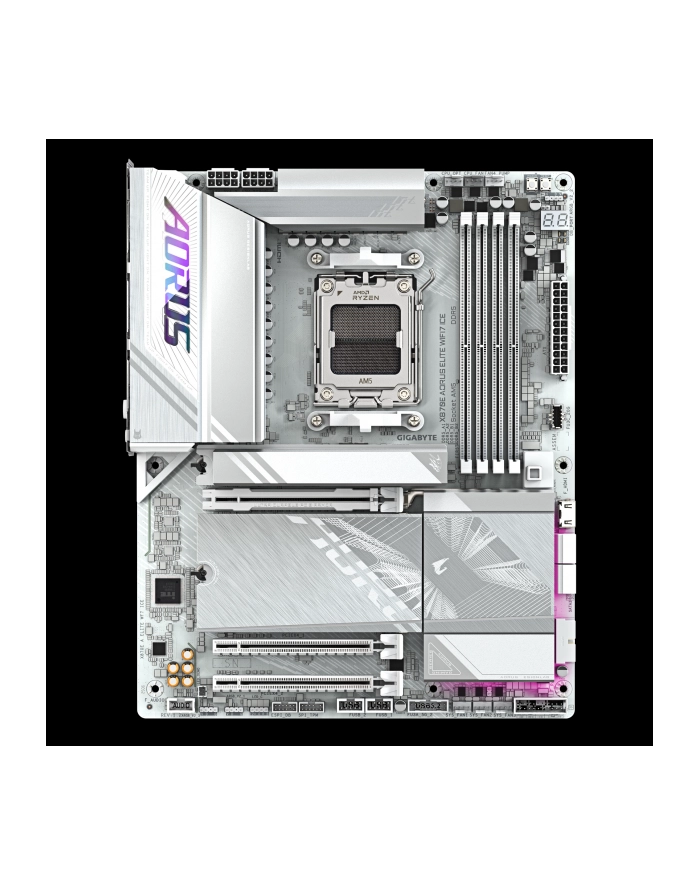 GIGABYTE X870E A ELITE WF7 ICE AM5 4xDDR5 4xM.2 4xSATA główny