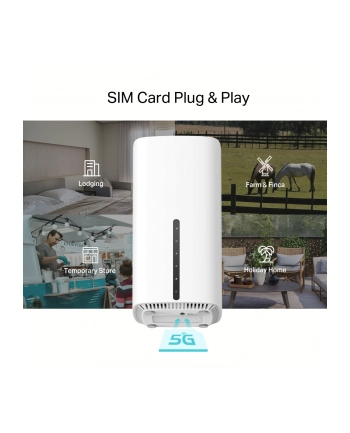 TP-LINK 5G AX1800 Wireless Dual Band Gigabit Router 1201 Mbps at 5GHz + 574 Mbps at 2.4GHz 5G NR 4.67Gbps/1.25Gbps LTE support nr 1
