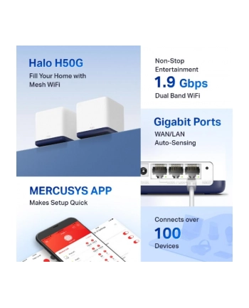TP-LINK AC1900 Whole Home Mesh Wi-Fi System 600Mbps at 2.4GHz + 1300Mbps at 5GHz nr 1