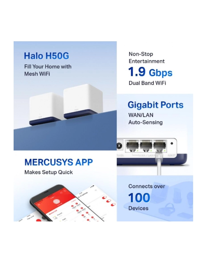 TP-LINK AC1900 Whole Home Mesh Wi-Fi System 600Mbps at 2.4GHz + 1300Mbps at 5GHz główny