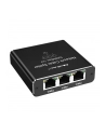 QOLTEC 52294 Rozdzielacz Splitter Ethernet mini SWITCH 1x3 RJ45 1000Mb/s USB C Aluminium - nr 1