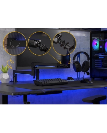 cooling.pl Uchwyt biurkowy na mikrofon Endorfy Broadcast Low Profile RGB Boom Arm (EY0A010) nr 1