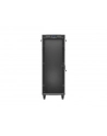Szafa instalacyjna Rack Lanberg stojąca 19'' 32U 600x1000 czarna drzwi przeszklone LCD (flat pack) - nr 5