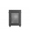 Szafa inastalacyjna rack Lanberg 19'' 15U 600x600 czarna drzwi perforowane (flat pack) - nr 9
