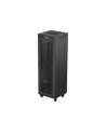 Szafa instalacyjna Rack Lanberg stojąca 19'' 37U 600x600 czarna drzwi perforowane LCD (flat pack) - nr 15