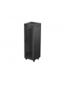 Szafa instalacyjna Rack Lanberg stojąca 19'' 37U 600x600 czarna drzwi perforowane LCD (flat pack) - nr 1