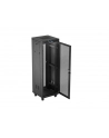 Szafa instalacyjna Rack Lanberg stojąca 19'' 37U 600x600 czarna drzwi perforowane LCD (flat pack) - nr 9