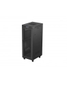 Szafa instalacyjna Rack Lanberg stojąca 19'' 32U 600x800 czarna drzwi perforowane LCD (flat pack) - nr 1