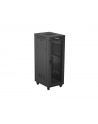 Szafa instalacyjna Rack Lanberg stojąca 19'' 32U 600x800 czarna drzwi perforowane LCD (flat pack) - nr 7