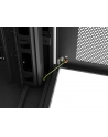 Szafa instalacyjna Rack Lanberg stojąca 19'' 37U 800x800 czarna drzwi performowane LCD (flat pack) - nr 3