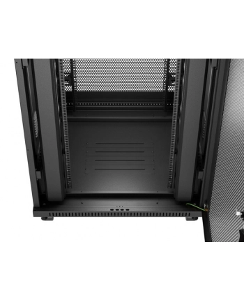 Szafa instalacyjna Rack Lanberg stojąca 19'' 47U 800x800 czarna drzwi perforomowane LCD (flat pack) nr 2