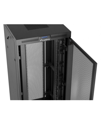 Szafa instalacyjna Rack Lanberg stojąca 19'' 47U 800x800 czarna drzwi perforomowane LCD (flat pack) nr 1