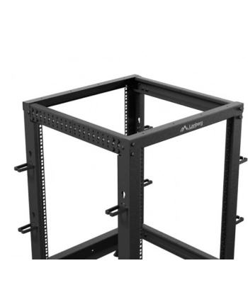 LANBERG Open rack 19 '' 15U 600x600-1100 regulowany czarny nr 2