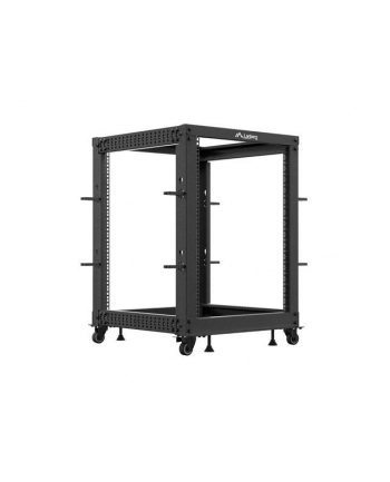 LANBERG Open rack 19 '' 15U 600x600-1100 regulowany czarny nr 1
