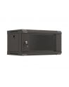 LANBERG Szafa instalacyjna wisząca 19 '' 4U 540x350 czarna drzwi przeszklone flat pack - nr 12