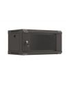 LANBERG Szafa instalacyjna wisząca 19 '' 4U 540x350 czarna drzwi przeszklone flat pack - nr 1