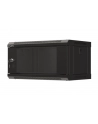 LANBERG Szafa instalacyjna wisząca 19 '' 4U 540x350 czarna drzwi przeszklone flat pack - nr 6