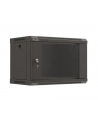 LANBERG Szafa instalacyjna wisząca 19 '' 6U/540x350 flat pack czarna drzwi przeszklone - nr 12