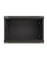 LANBERG Szafa instalacyjna wisząca 19 '' 6U/540x350 flat pack czarna drzwi przeszklone - nr 5