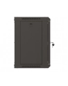 LANBERG Szafa instalacyjna rack wisząca 19 '' 9U 540x350 czarna drzwi przeszklone flat pack - nr 2