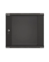 LANBERG Szafa instalacyjna rack wisząca 19 '' 9U 540x350 czarna drzwi przeszklone flat pack - nr 3