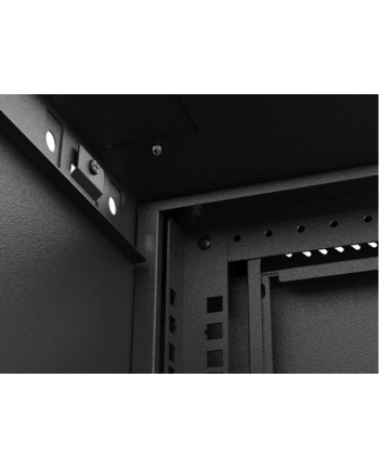 LANBERG Szafa instalacyjna rack wisząca 19 '' 9U 540x350 czarna drzwi przeszklone flat pack nr 1
