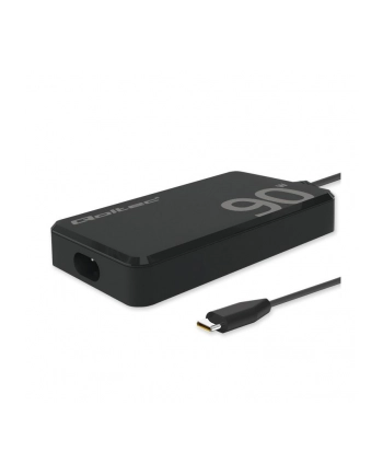 QOLTEC 52422 Ładowarka sieciowa 90W GaN Super Fast SLIM PD 5V 20V 4.5A USB C 3.1 Laptop MacBook Smartfon + kabel nr 1
