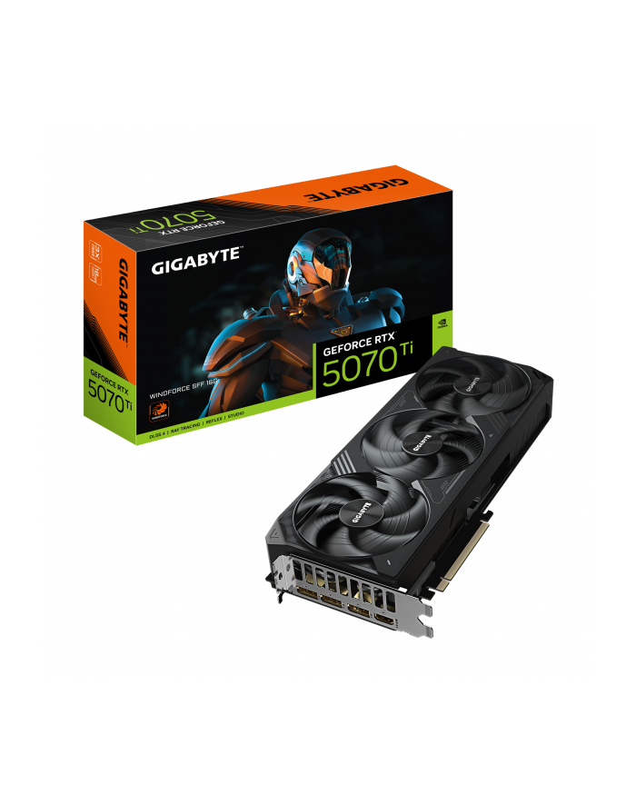 Karta VGA Gigabyte GeForce RTX 5070 Ti WINDFORCE SFF 16G 16GB GDDR7 256bit HDMI+3xDP PCIe5.0 główny