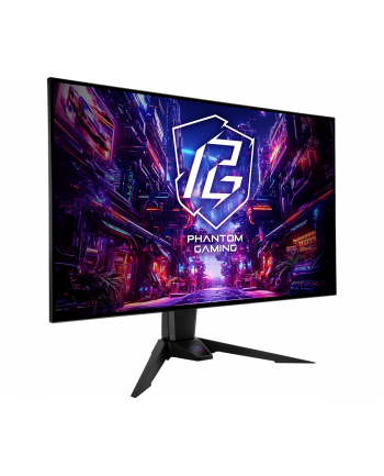 Monitor ASRock 31,5'' Phantom Gaming Monitor PGO32UFS WOLED 4K UHD 240Hz 2xHDMI 2xDP HUB WiFi głośniki