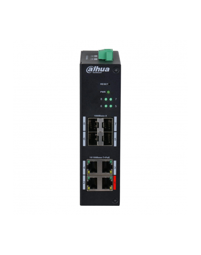Switch zarządzalny Dahua HS4408-4ET-96 4x10/100Mbps PoE 4xSFP Uplink główny