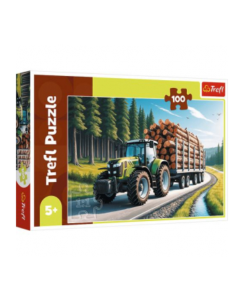 Puzzle 100el Ciągnik leśny 16493 Trefl nr 2