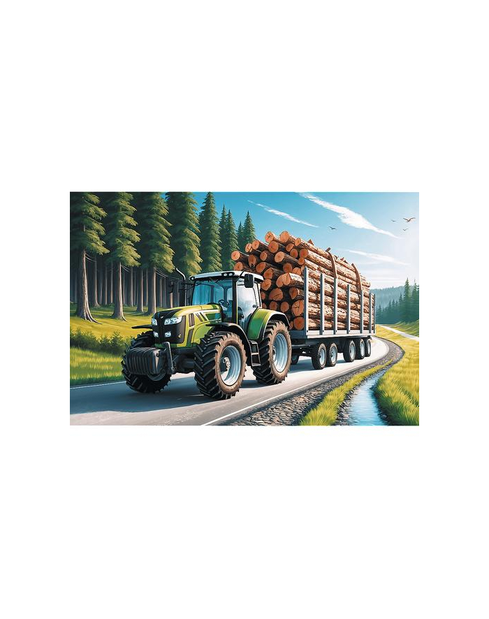 Puzzle 100el Ciągnik leśny 16493 Trefl główny