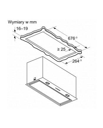 bosch Okap wyspowy DLN78PC60 Serie8 70cm